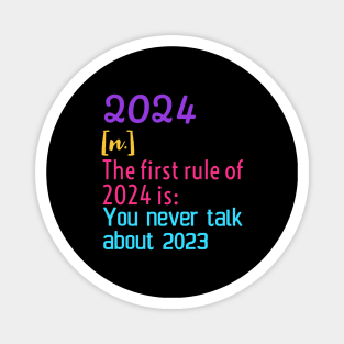 2024 first rule| New year 2024 gift Magnet